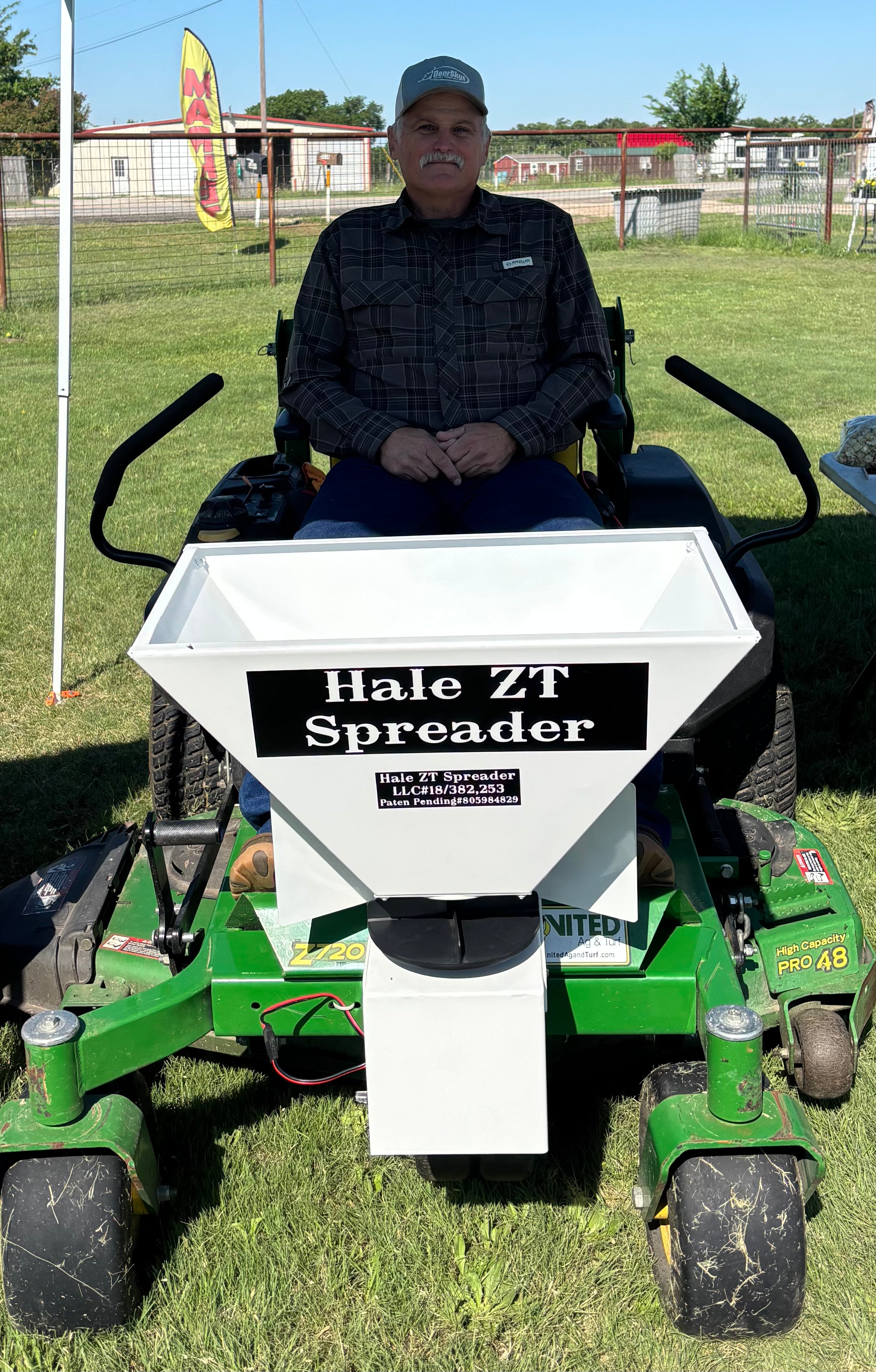Hale ZT Spreader – Heavy-Duty Fertilizer Spreader for Zero Turn Mowers